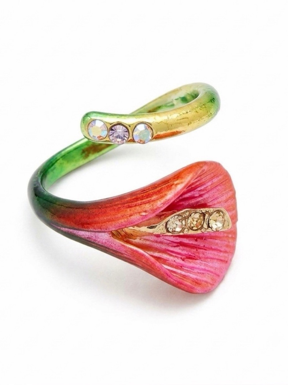 BETSEY JOHNSON CALLA LILY RING IN PINK nwt
